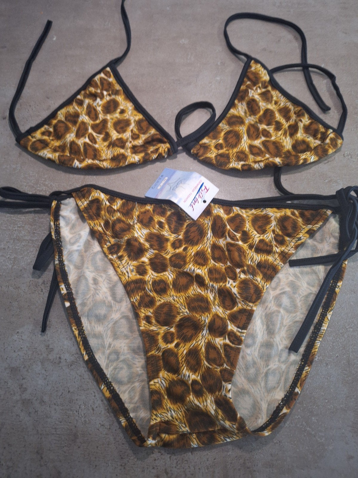 Bikini met luipaardprint - Maat M, Bruin, Verzenden, Nieuw, Filipek