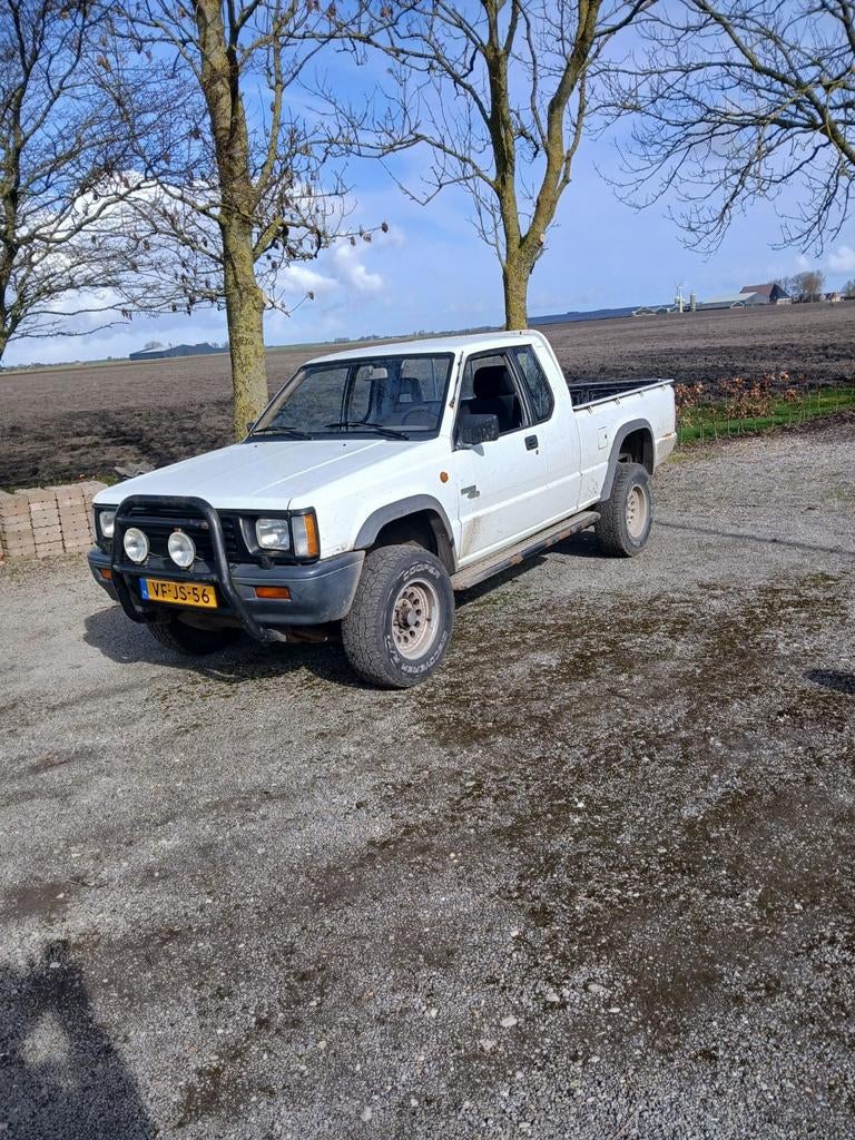 Mitsubishi L200 2.5 TD Club CAB 4WD 1995, Auto's, Bestelauto's, Stof, 4 cilinders, 2477 cc, Wit