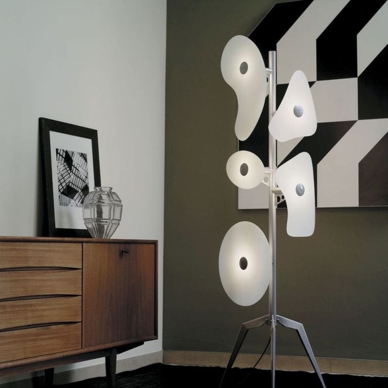 Foscarini Orbital, Design Vloerlamp, Wit, Nieuw in Doos, Ophalen, Nieuw, Glas, 150 tot 200 cm