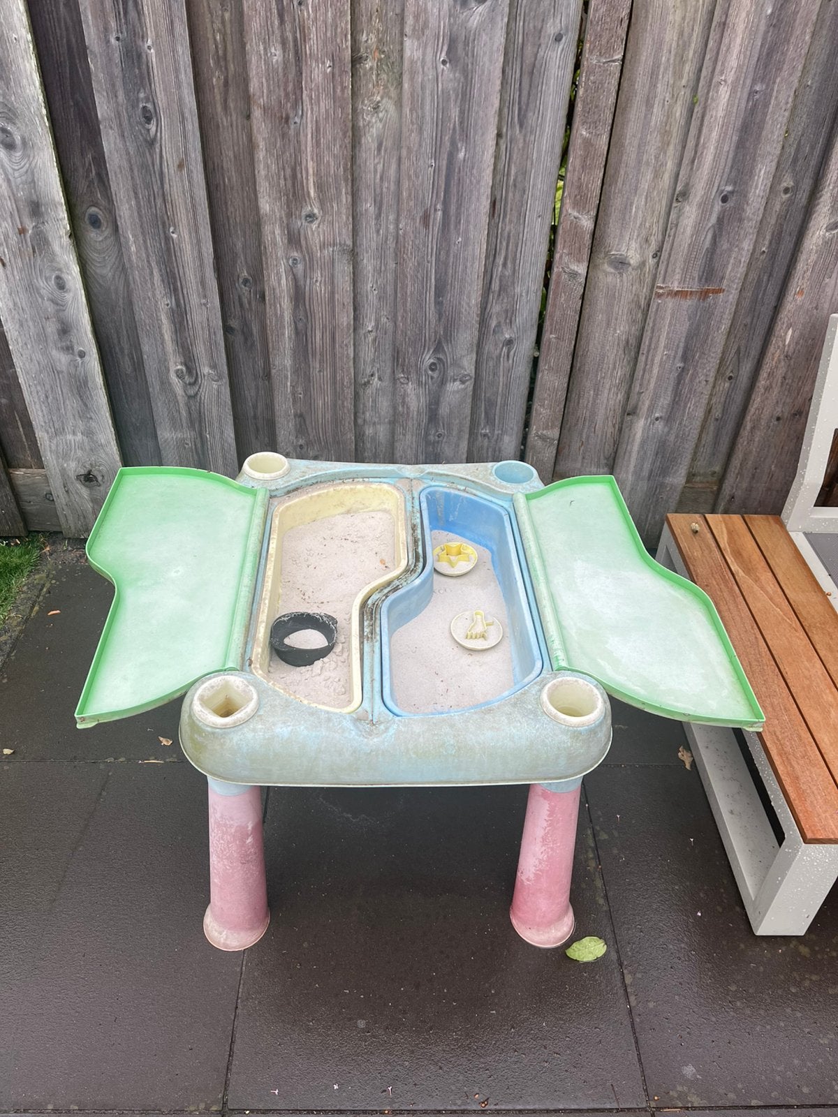 Water/zand tafel, Ophalen, Gebruikt