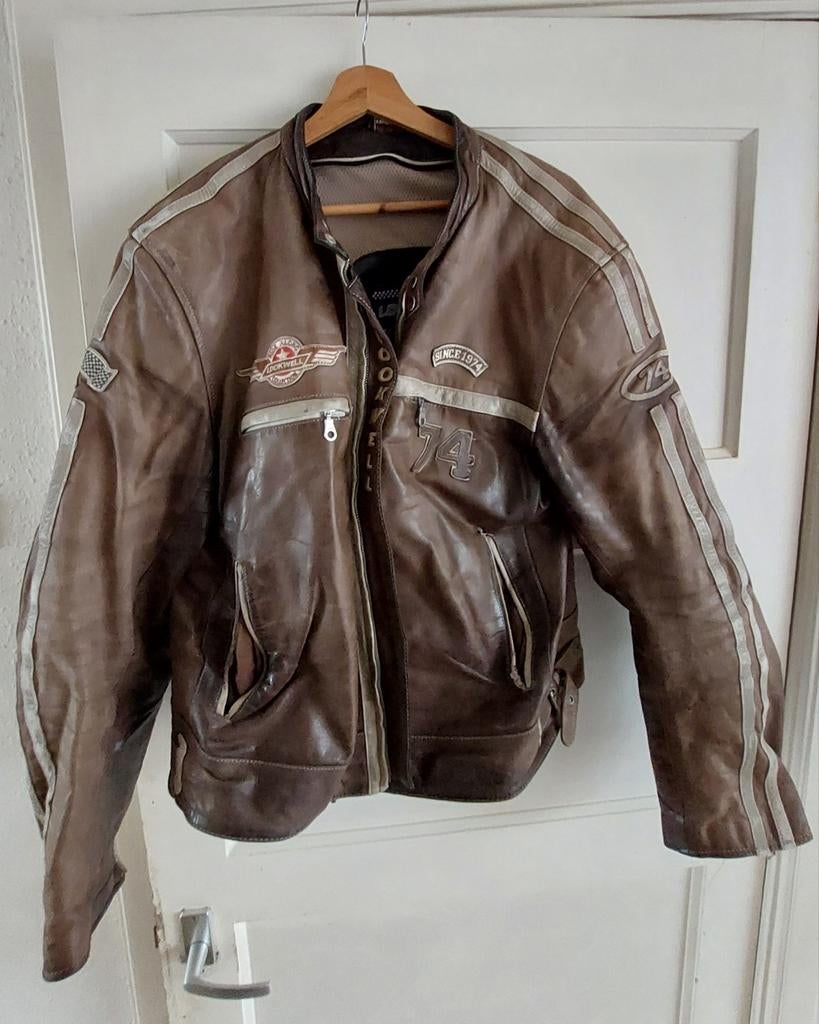Lookwell Leren Motorjack 3XL, Ophalen of Verzenden, Zo goed als nieuw