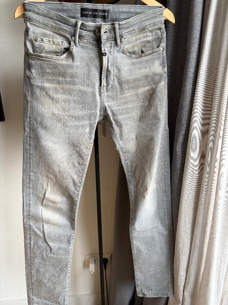 Jeans heren grijs maat 30/32, Cup of Joe Denim, W32 (confectie 46) of kleiner, Ophalen of Verzenden, Zo goed als nieuw