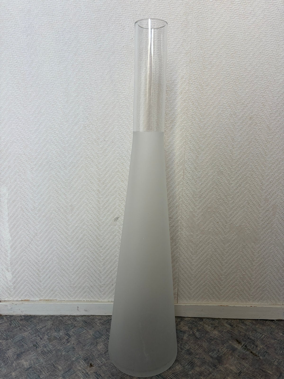 Melkglas vaas, Ophalen, Zo goed als nieuw, Glas