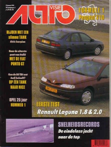 Autovisie 2 1994 : Fiat Punto GT - Audi 80 TDI Avant - Mazda, Ophalen of Verzenden, Gelezen, Algemeen