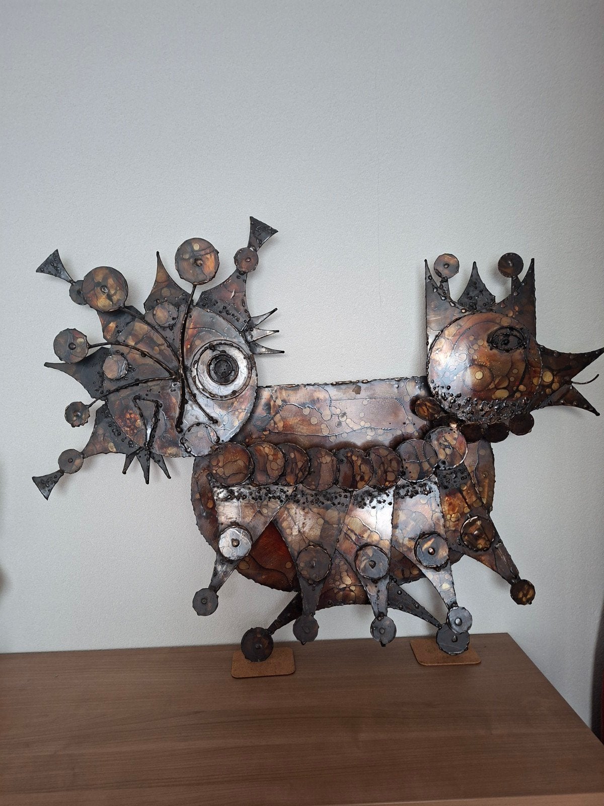Unieke metalen sculptuur Henrik Horst, Antiek en Kunst, Ophalen, Overige onderwerpen, Handgemaakt, 1 meter - 2 meter