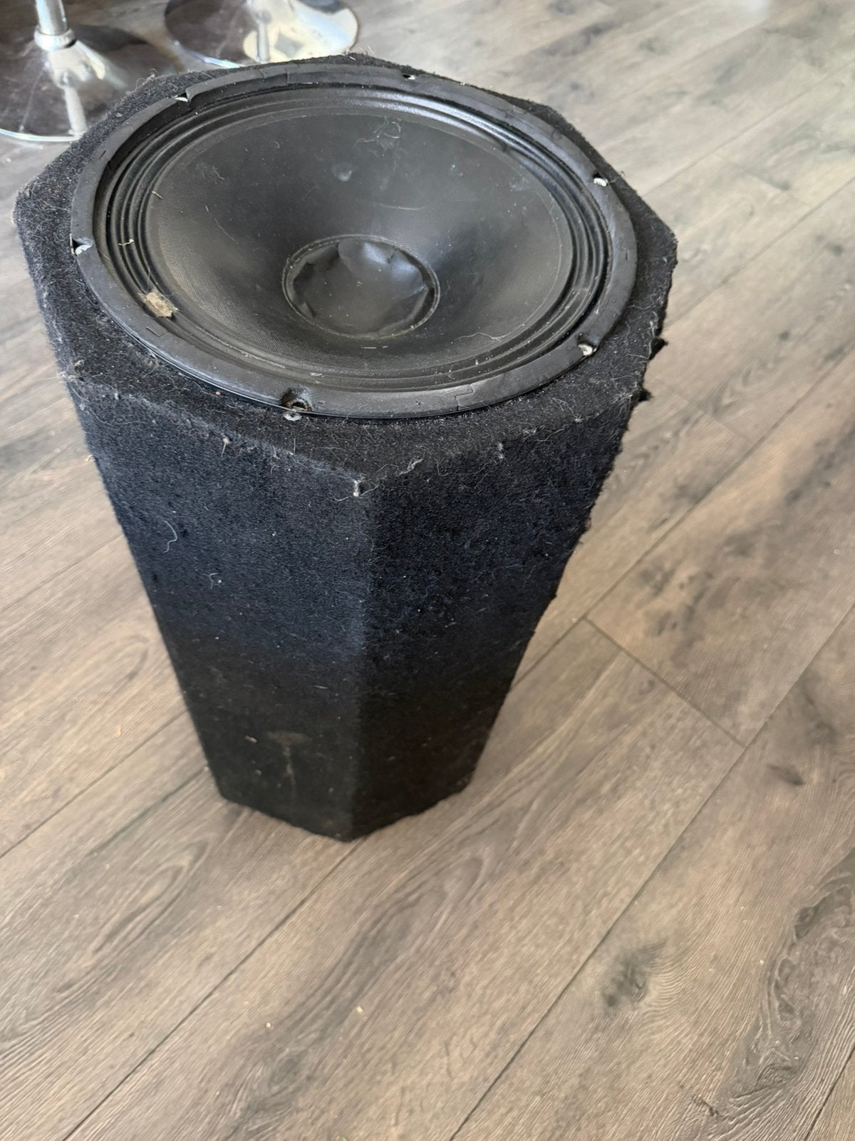 Subwoofer met kist, Ophalen of Verzenden, Gebruikt