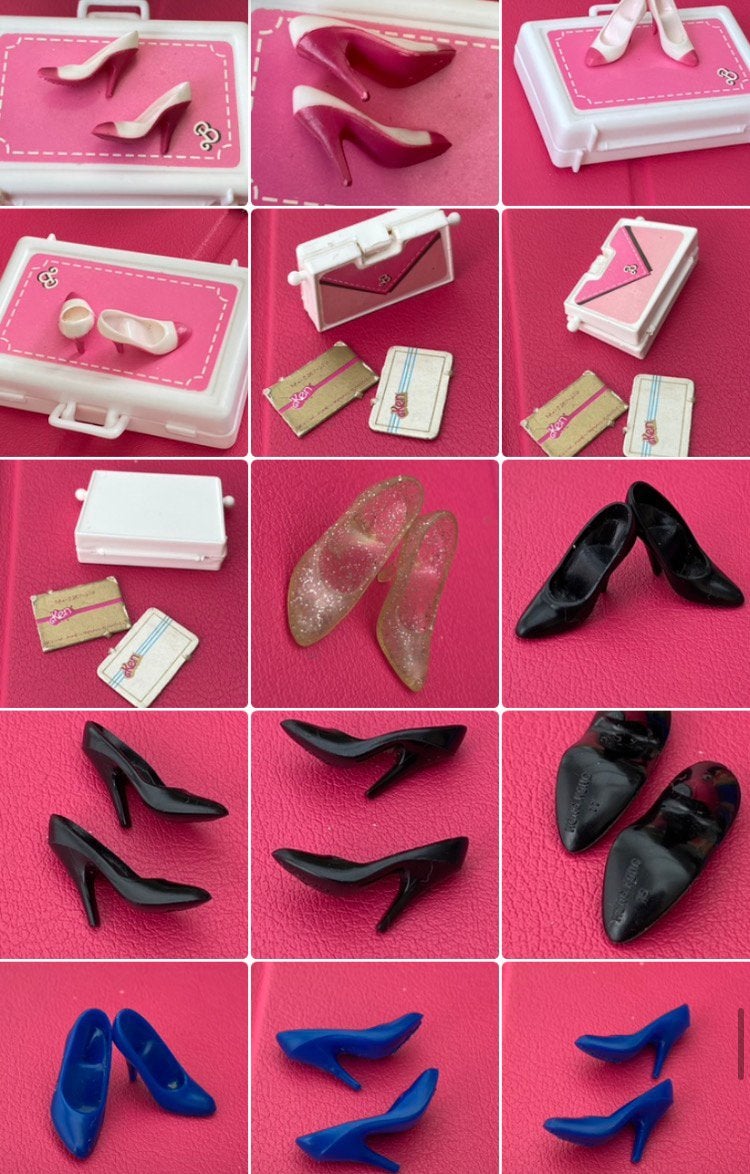 Vintage Barbie schoenen en accessoires Mattel, Verzenden, Zo goed als nieuw, Accessoires