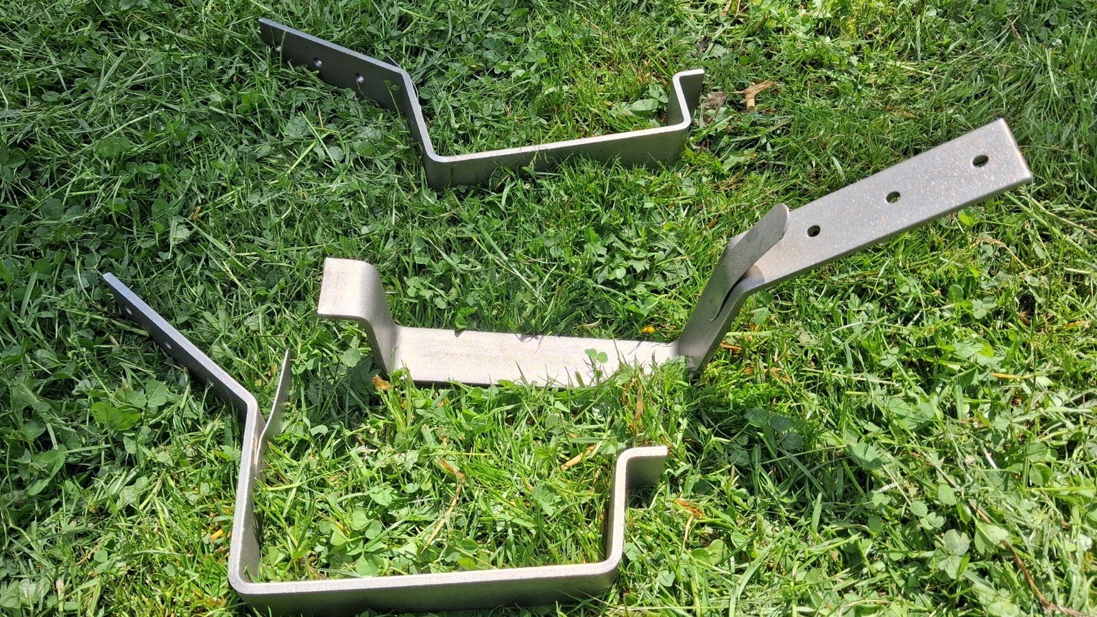 Meerdere nieuwe RVS gootbeugels B37 gootbeugel 30/5 45gr, Ophalen, Nieuw, Rvs, Minder dan 2 meter