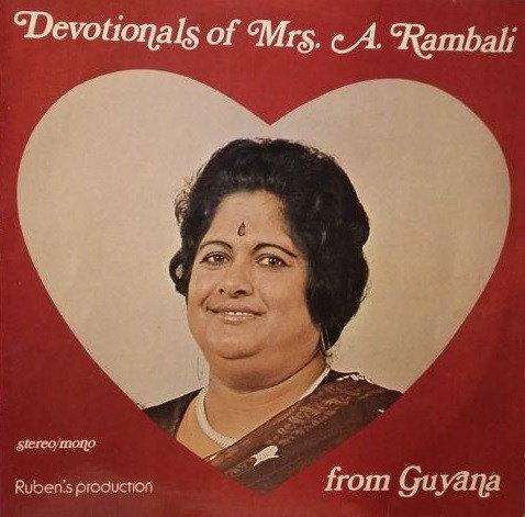 LP Alice Rambali Devotionals of Mrs. A Rambali From Guyana, Verzenden, Aziatisch, 12 inch, 1970 - 1979