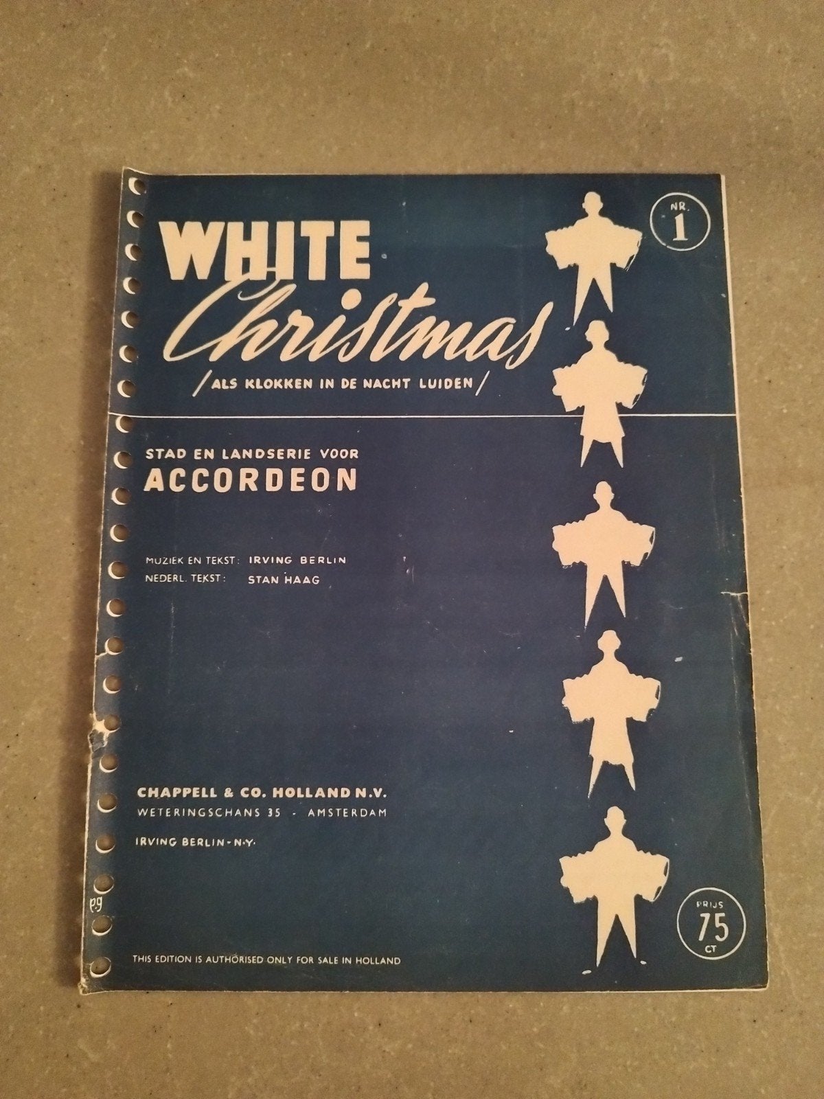 Bladmuziek - White Christmas, Muziek en Instrumenten, Ophalen of Verzenden, Zo goed als nieuw, Artiest of Componist, Religie en Gospel