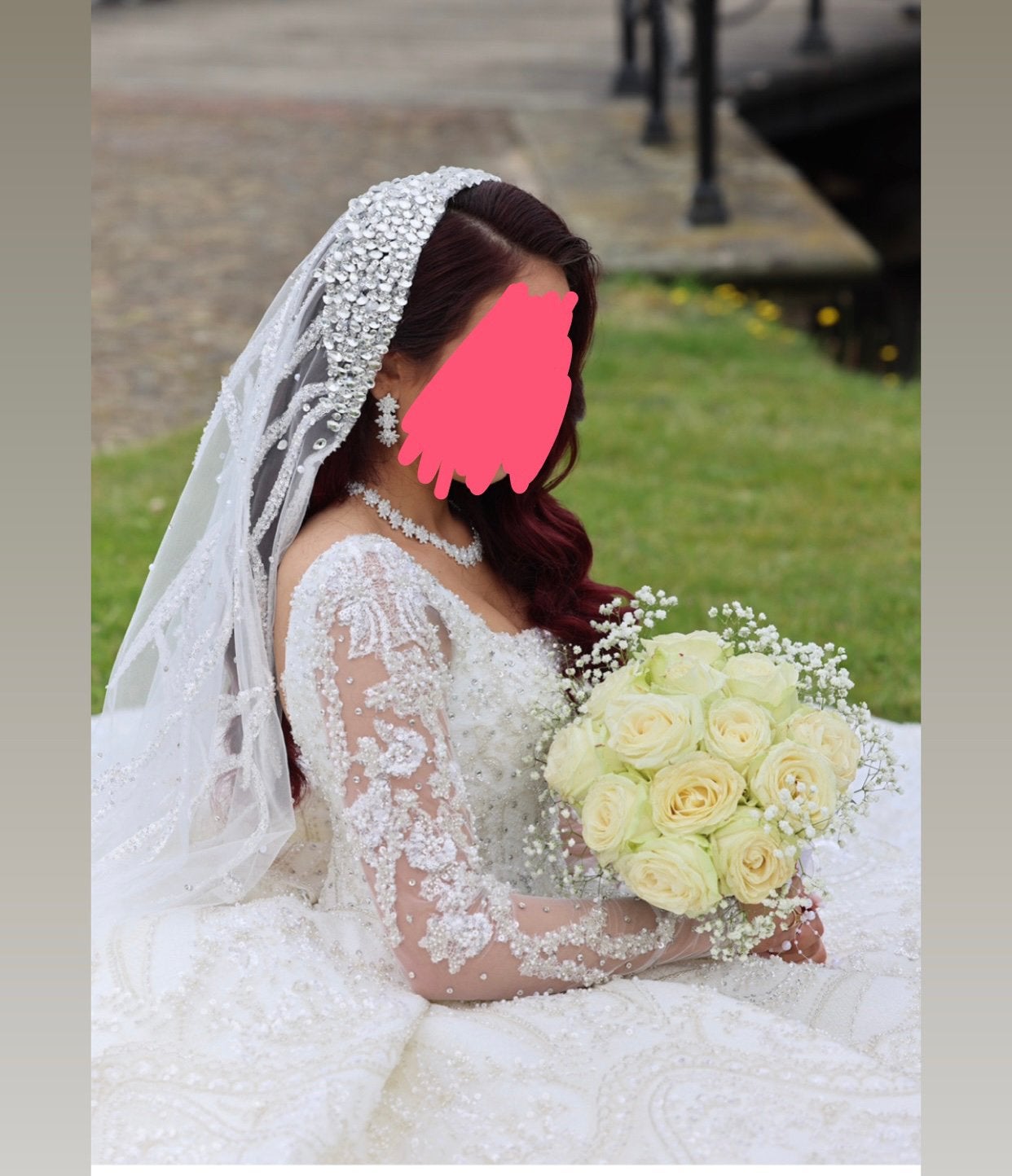 Bruidsjurk (op maat gemaakt), Kleding | Dames, Trouwkleding en Trouwaccessoires, Ophalen, Zo goed als nieuw, Wit, Trouwjurk