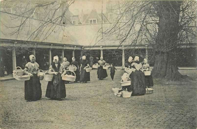 380-081-005 Middelburg Botermarkt, Verzenden, Voor 1920, Zeeland