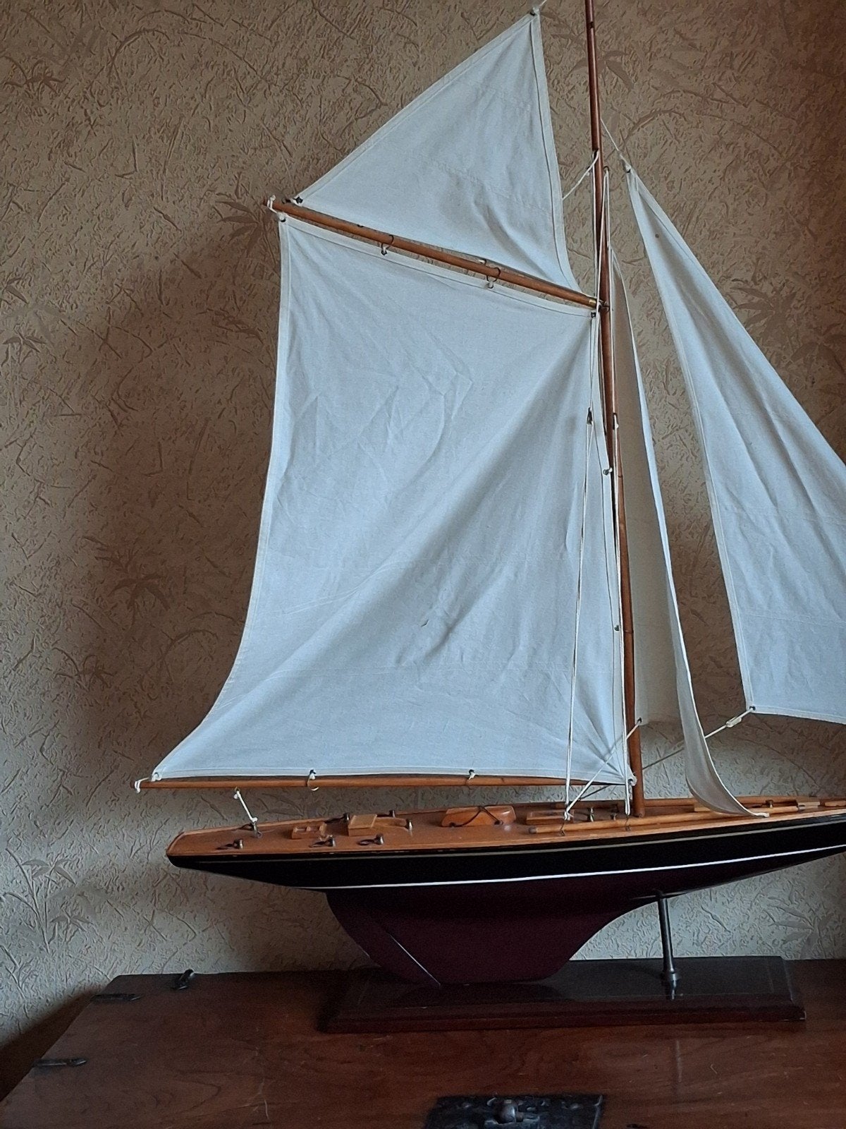 Prachtig houten zeilschip model, Hobby en Vrije tijd, Modelbouw | Boten en Schepen, Ophalen of Verzenden, Zo goed als nieuw