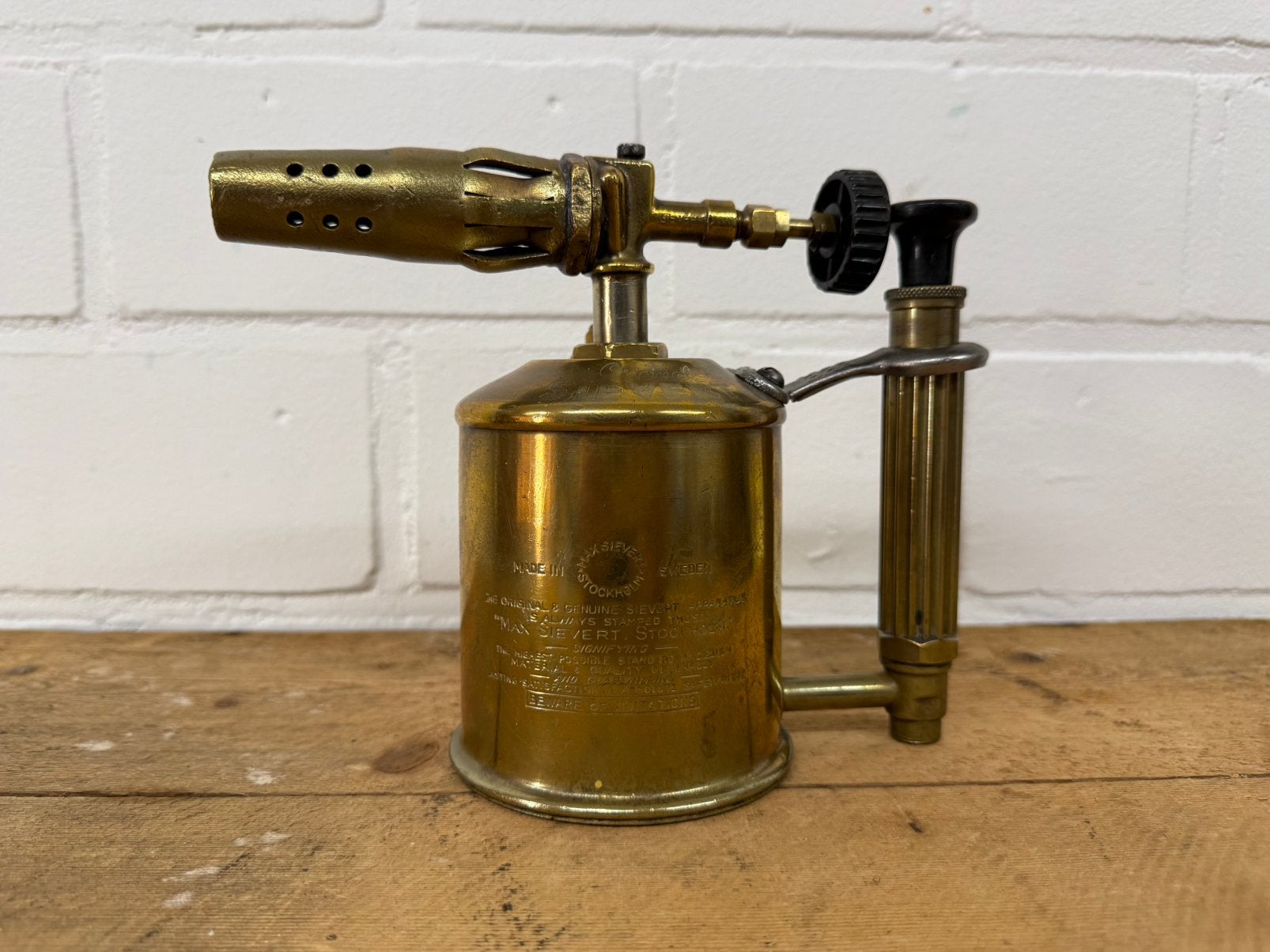 Sievert antieke soldeerlamp blowlamp verfbrander schilder, Ophalen of Verzenden