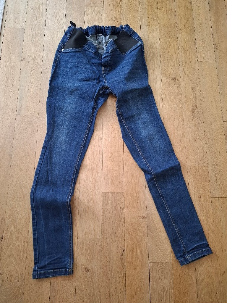 Zwangerschapsbroek, Ophalen, Blauw, Maat 42/44 (L), Prenatal