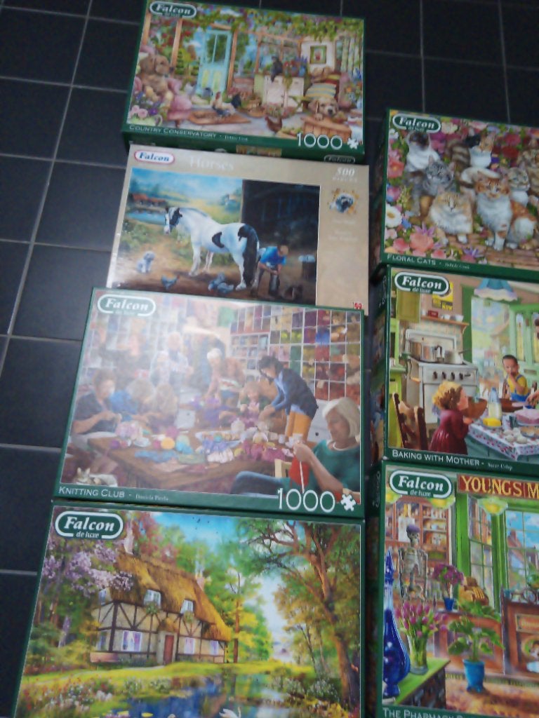 Serie Falcon puzzels, Ophalen, 500 t/m 1500 stukjes, Gebruikt, Legpuzzel