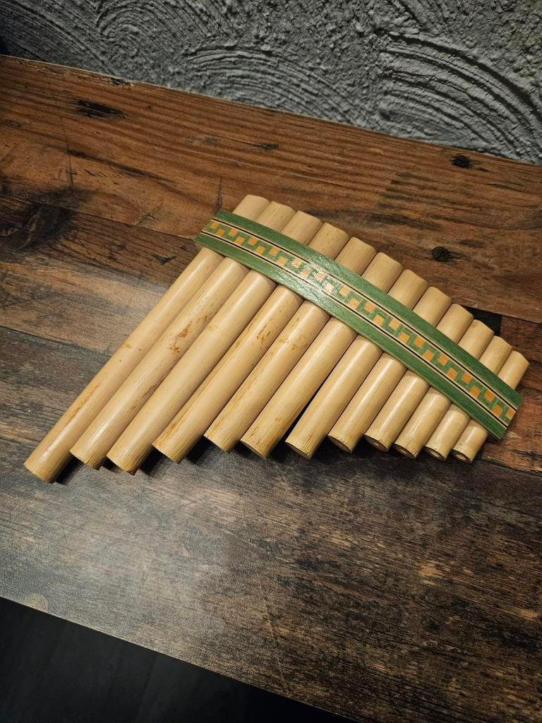Mooie bamboe panfluit - Handgemaakt blaasinstrument, Ophalen of Verzenden