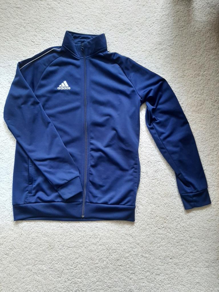 Adidas trainingspak blauw - maat 176, Kinderen en Baby's, Kinderkleding | Maat 176, Ophalen of Verzenden, Zo goed als nieuw, Jongen of Meisje
