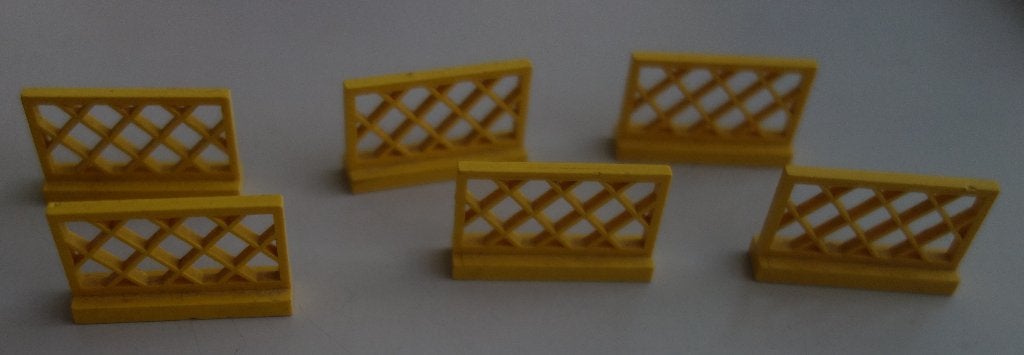 Lego hekjes geel (6 stuks), Gebruikt, Overige thema's, Accessoire, Ophalen of Verzenden