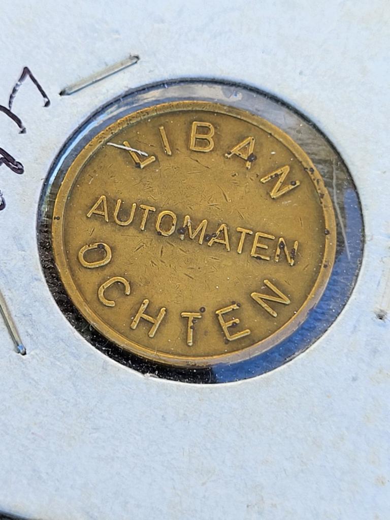 Oude Liban Automaten Ochten munt, Postzegels en Munten, Penningen en Medailles, Ophalen of Verzenden