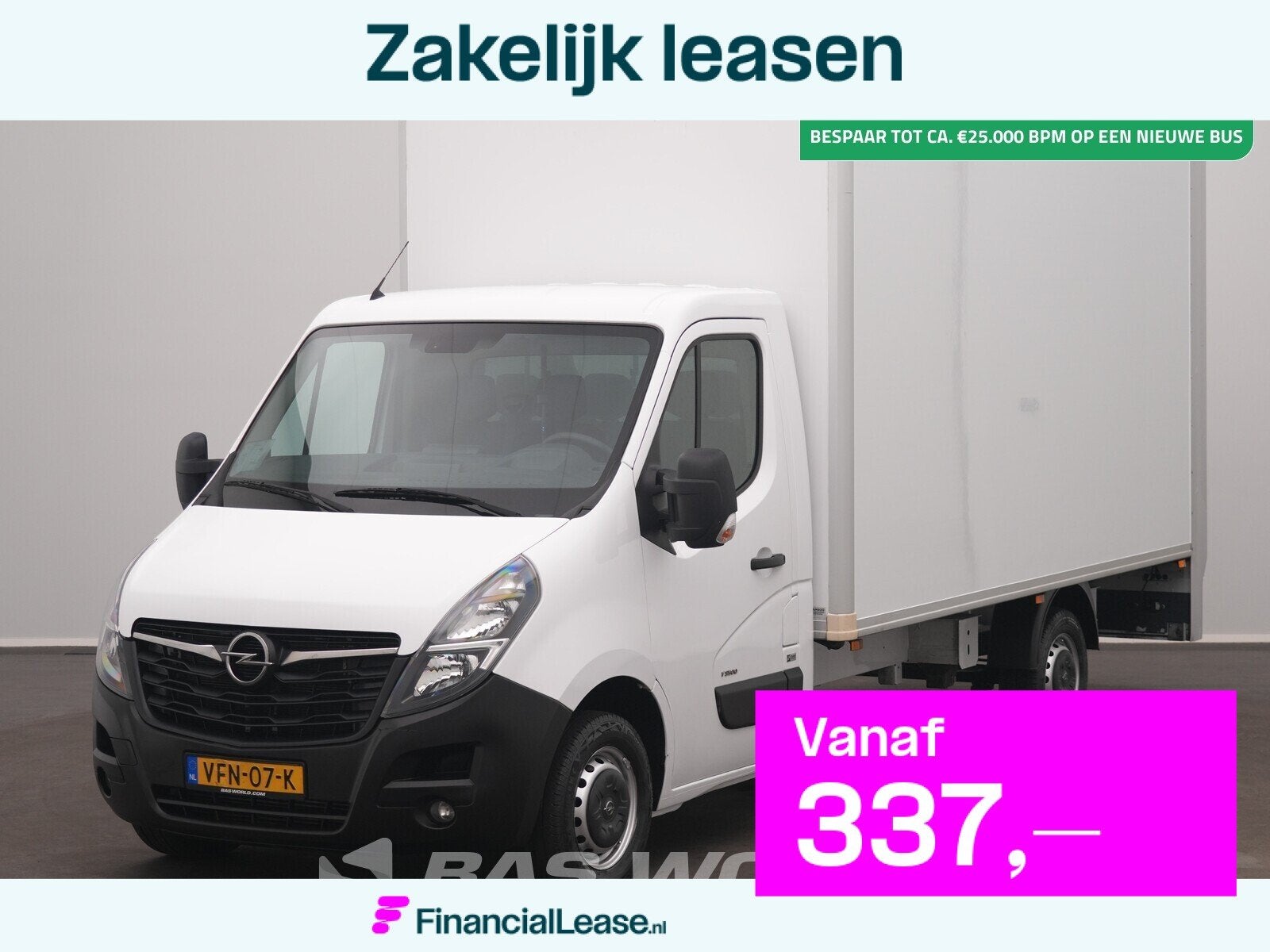 Opel Movano 150PK Laadklep Bakwagen Zijdeur Airco Navi Camer, Stof, Gebruikt, Euro 6, 4 cilinders