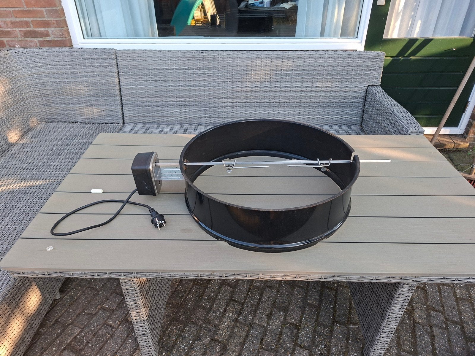 Weber Master-Touch Rotisserie Ring met spit 57 cm, Tuin en Terras, Barbecue-accessoires, Ophalen, Gebruikt, WEBER BBQ