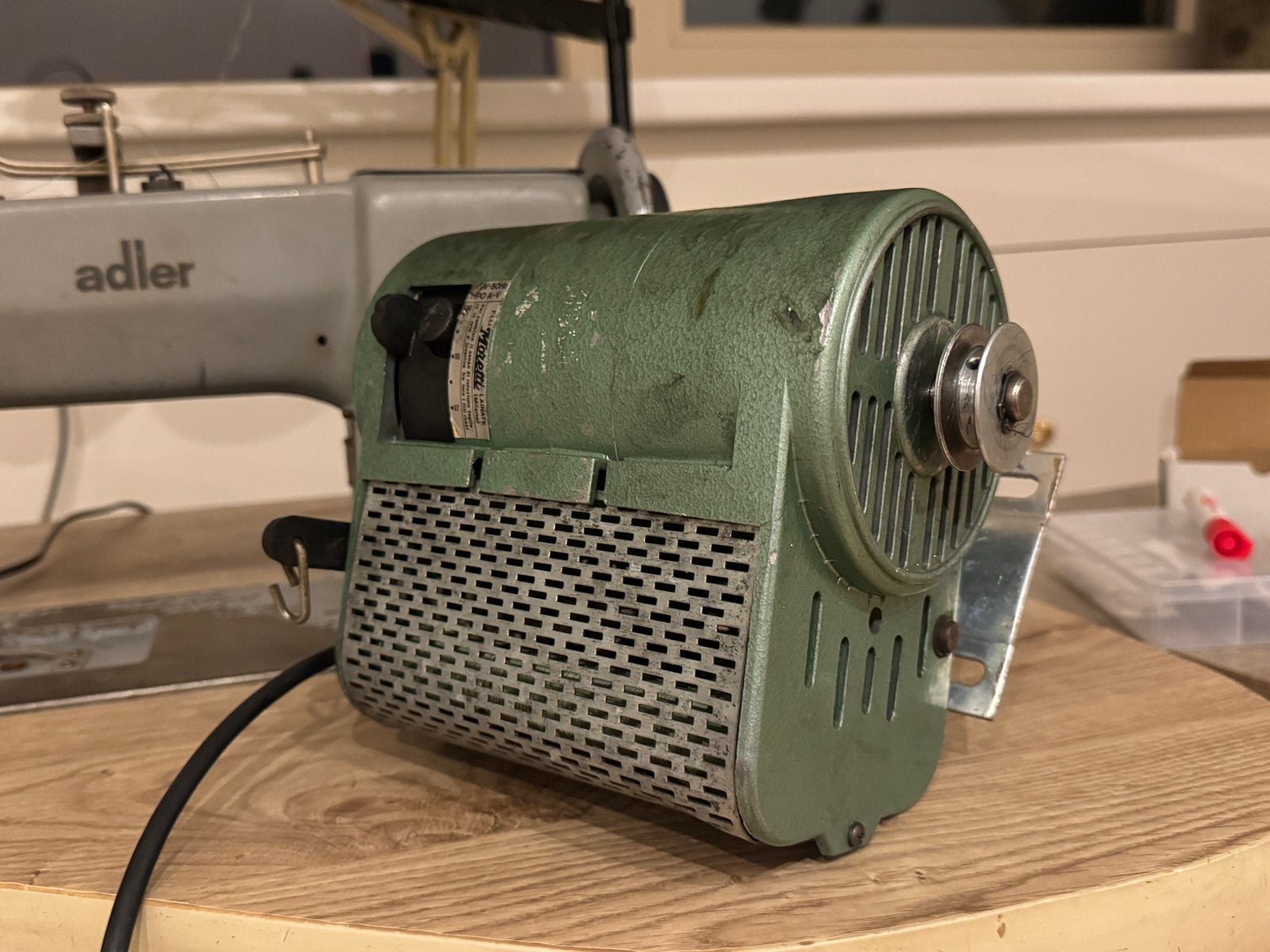 F.lli Moretti Industriële Naaimachine Motor, Overige merken, Gebruikt, Ophalen of Verzenden, Industrieel