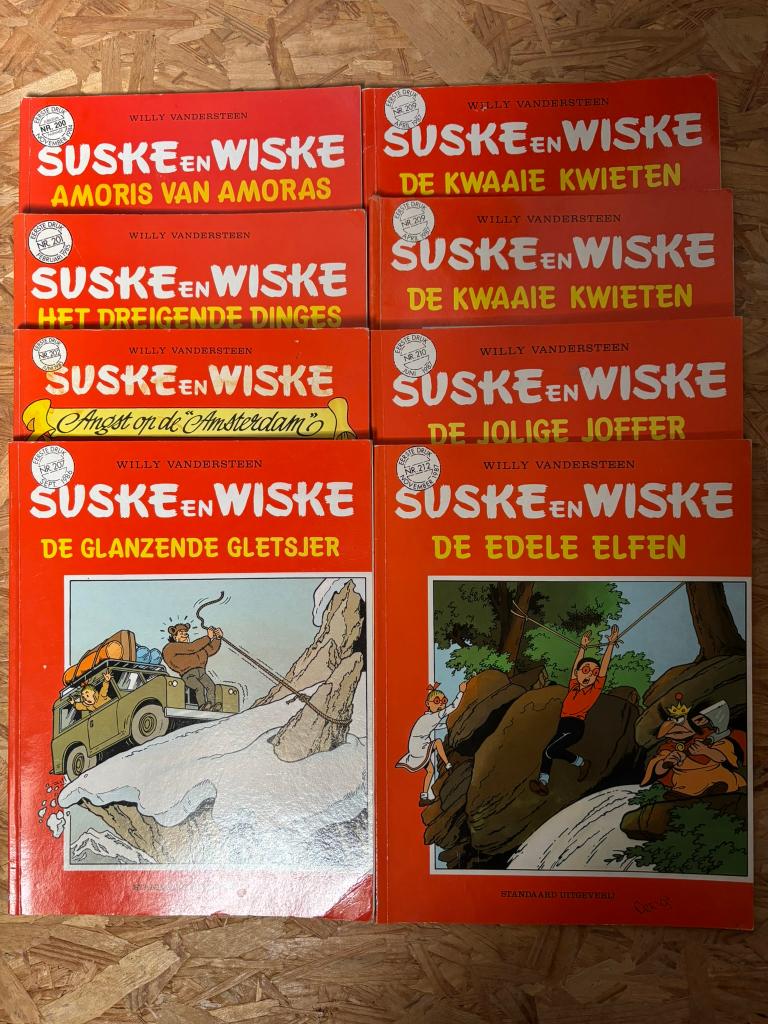 Suske en Wiske eerste druk nr. 200 t/m 212 | Vandersteen, Meerdere stripboeken, Ophalen of Verzenden, Gelezen