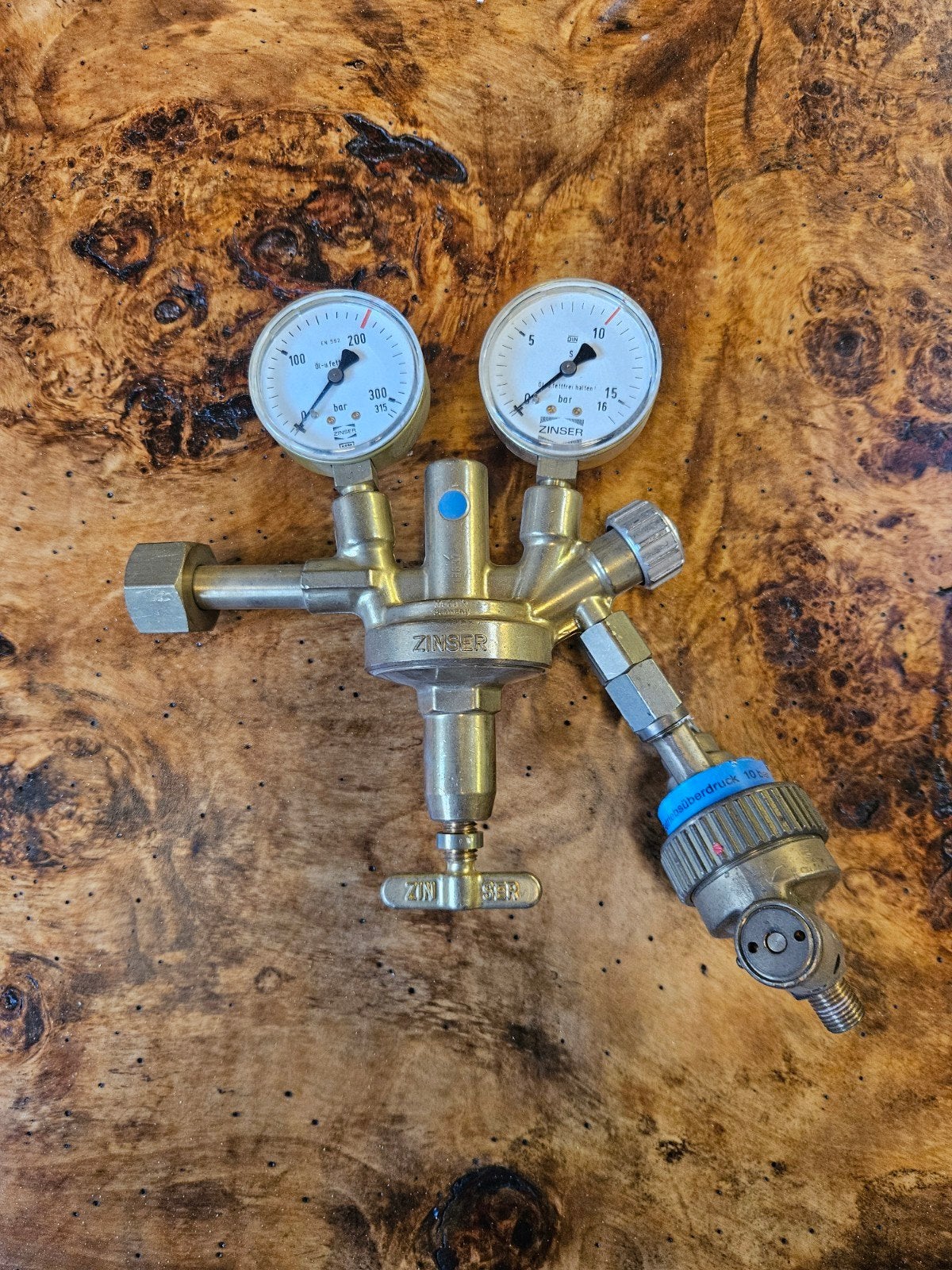 Zinser Drukregelaar met Manometers - Zo goed als nieuw, Zinser GmbH, Info@zinser-schweisstechnik.de, Ophalen of Verzenden, Druk