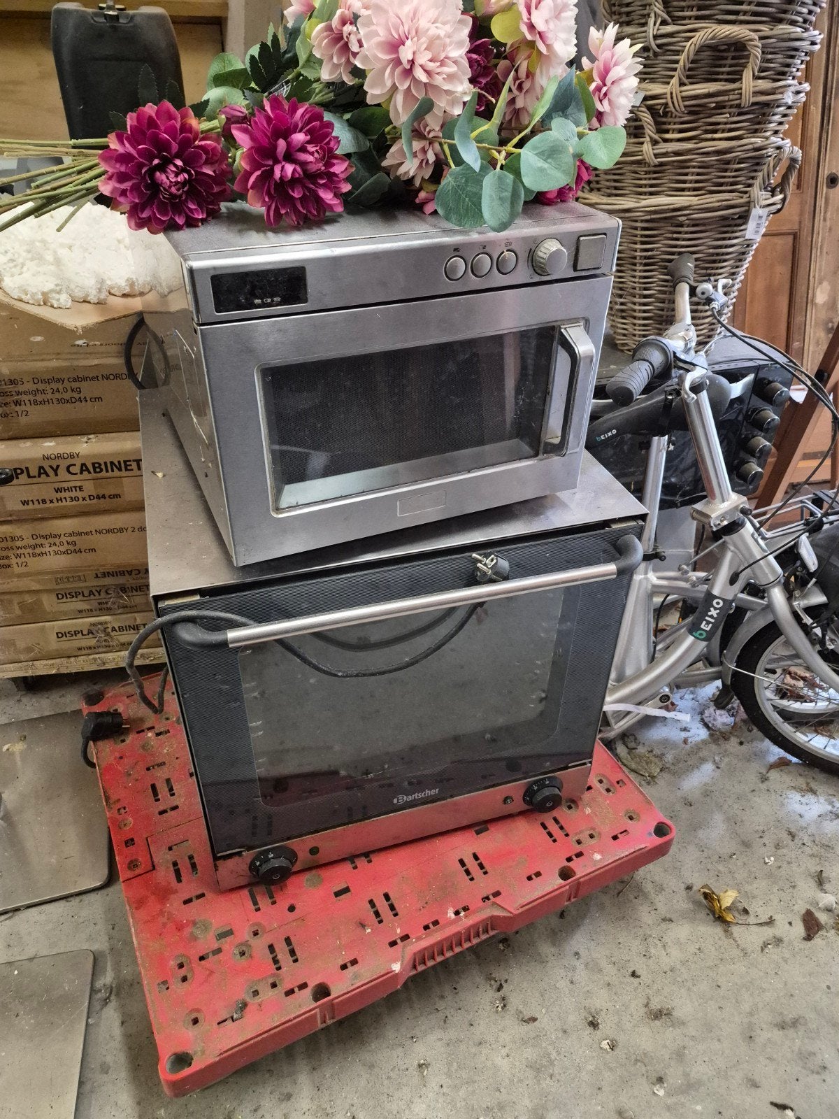 Bartscher oven en onbekende magnetron/oven combinatie, Ophalen, 45 tot 50 cm, Horeca-oven, Magnetronfunctie