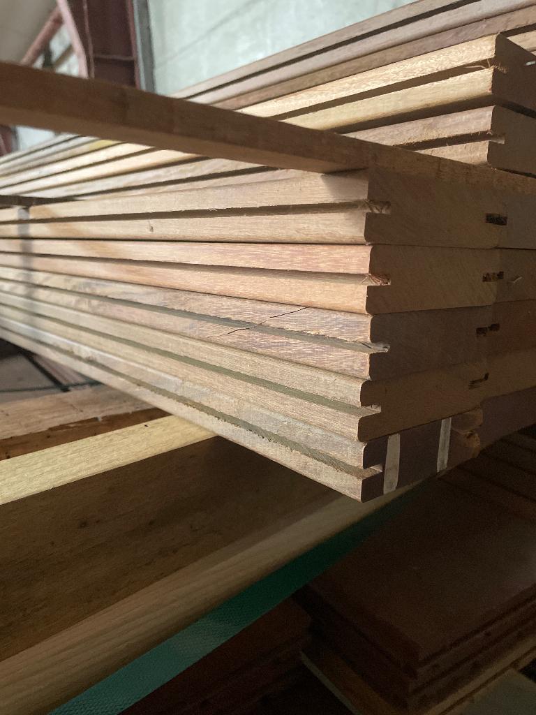 Restpartij Ipe vlonder 20m2 alleen nog korte delen 50/125, Tuin en Terras, Terrasdelen en Vlonders, Ophalen, Nieuw, Hout