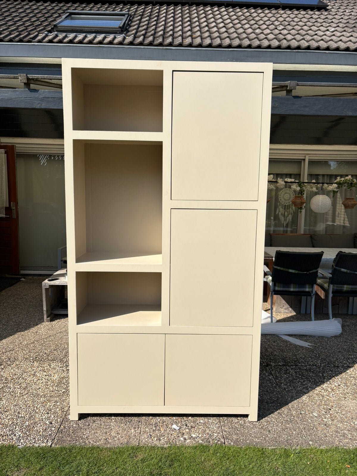 kast crème wit | NIEUW | Winkelwaarde €890 | Nu €425, Ophalen, 100 tot 150 cm, 200 cm of meer, Nieuw