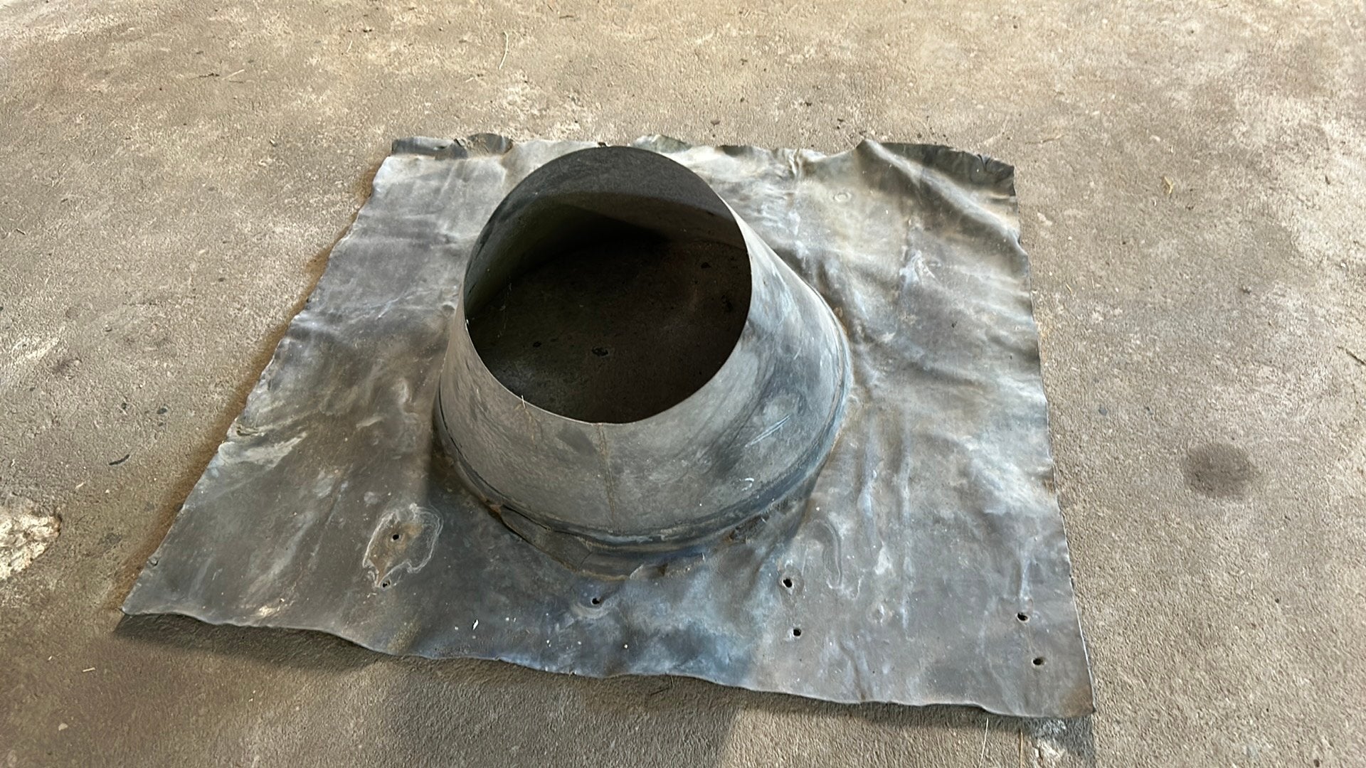 Loden dakdoorvoer 200mm, Ophalen, Zo goed als nieuw, Hout, Petroleumkachel