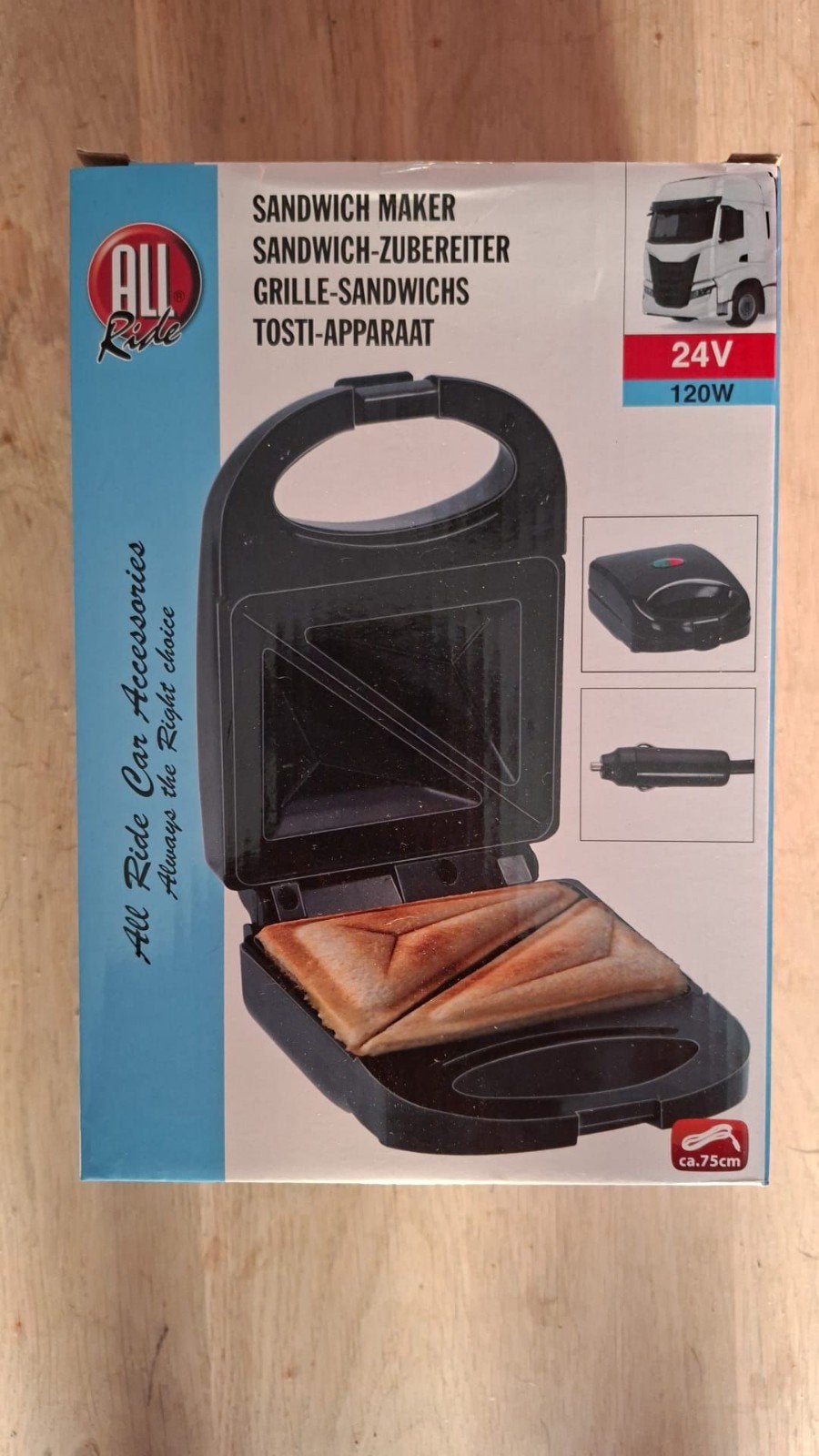 Nieuwe All Ride 24V Tosti-apparaat / Sandwich Maker, Onbekend, Nieuw, Ophalen of Verzenden, Onbekend