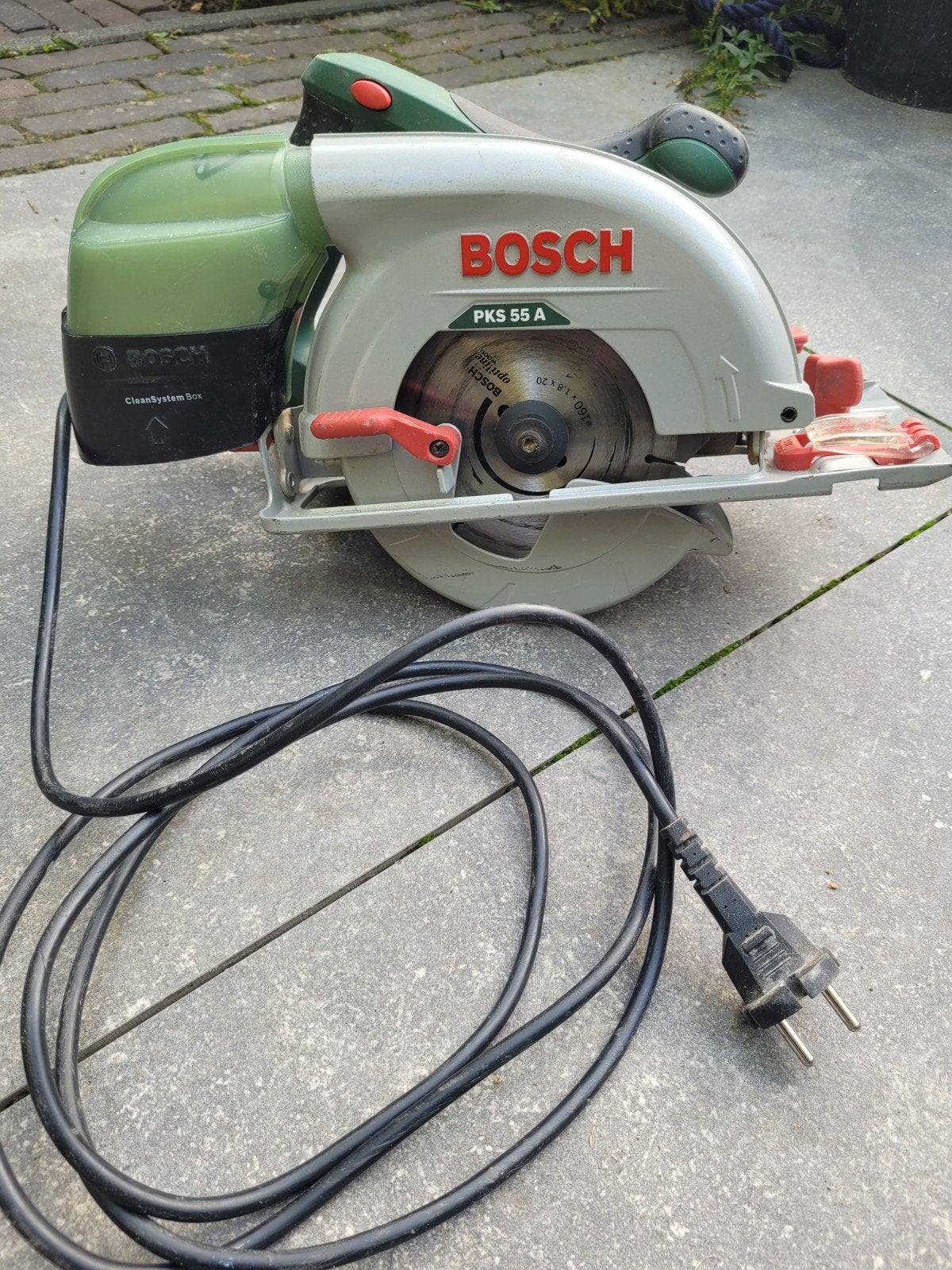 Bosch PKS 55 A Cirkelzaag - Gebruikt maar functioneel, Ophalen, Gebruikt, Cirkelzaag, 30 tot 70 mm