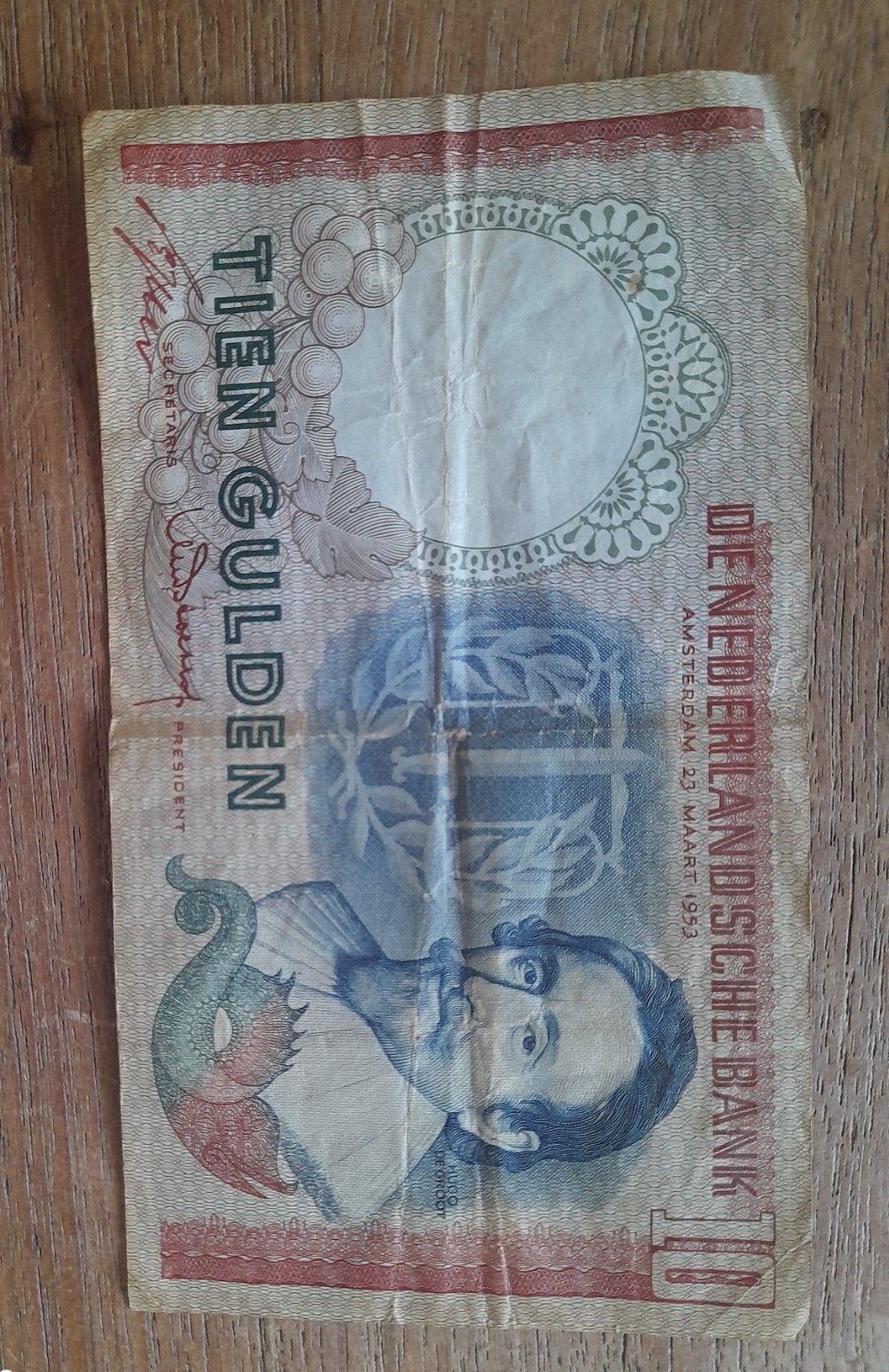Zeldzaam 10 Gulden Biljet 1953 - De Nederlandsche Bank, Postzegels en Munten, Bankbiljetten | Nederland, Ophalen of Verzenden