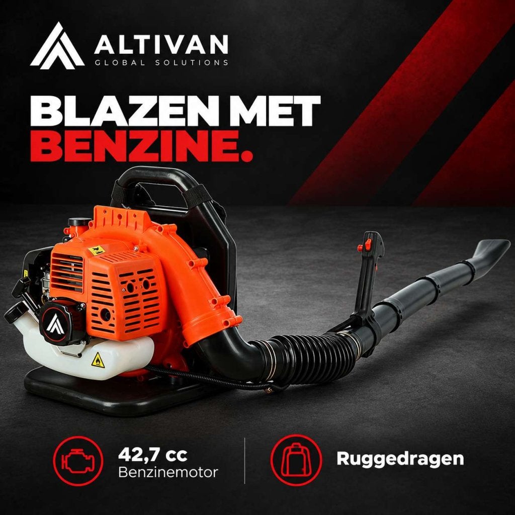 Altivan Benzine bladblazer 42,7 cc rugmodel, Benzine, Altivan, Ophalen, Roodmus 280
