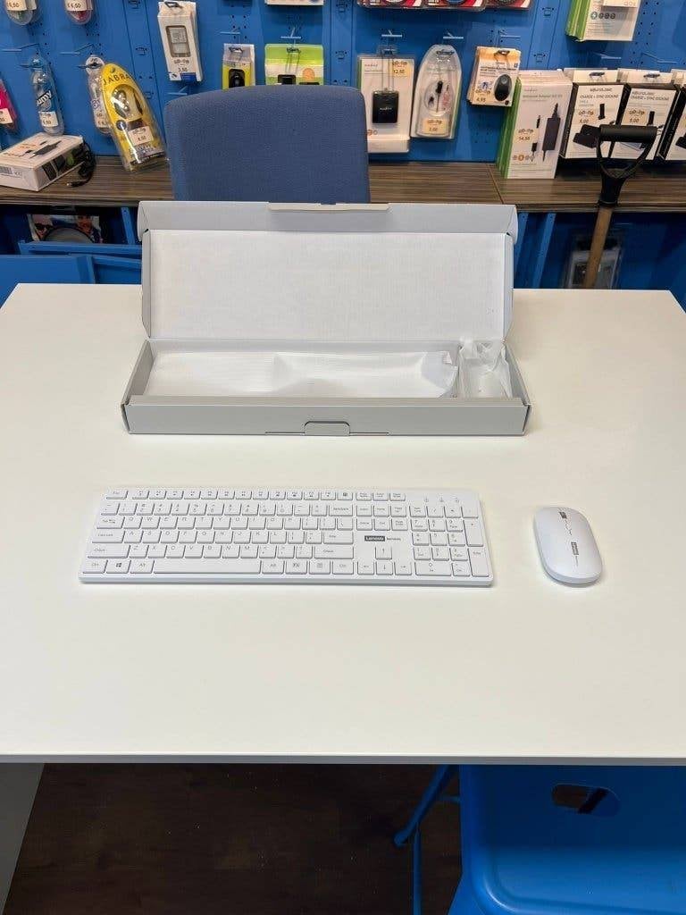 Nieuw Lenovo Bluetooth toetsenbord + muis – WIT Draadloos, Ophalen of Verzenden, Nieuw