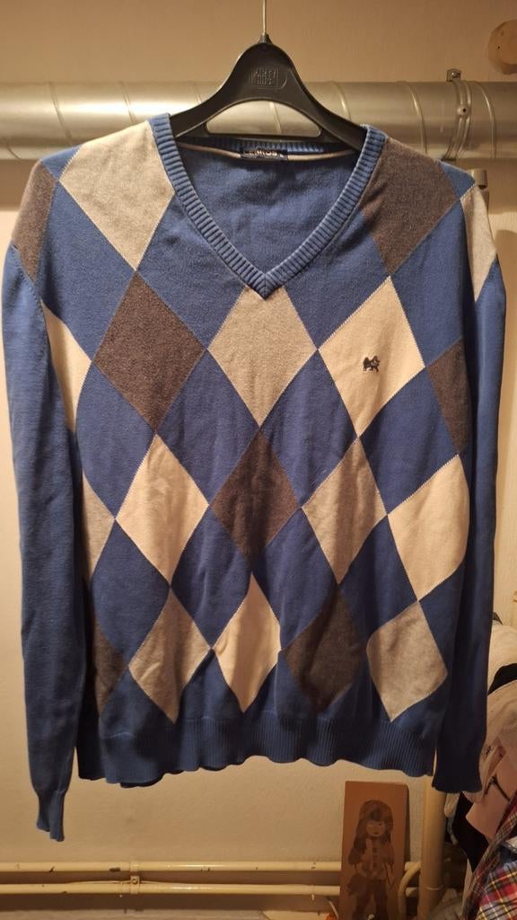 Lerros trui met argyle patroon - Maat XL, Lerros, Blauw, Maat 56/58 (XL), Ophalen of Verzenden