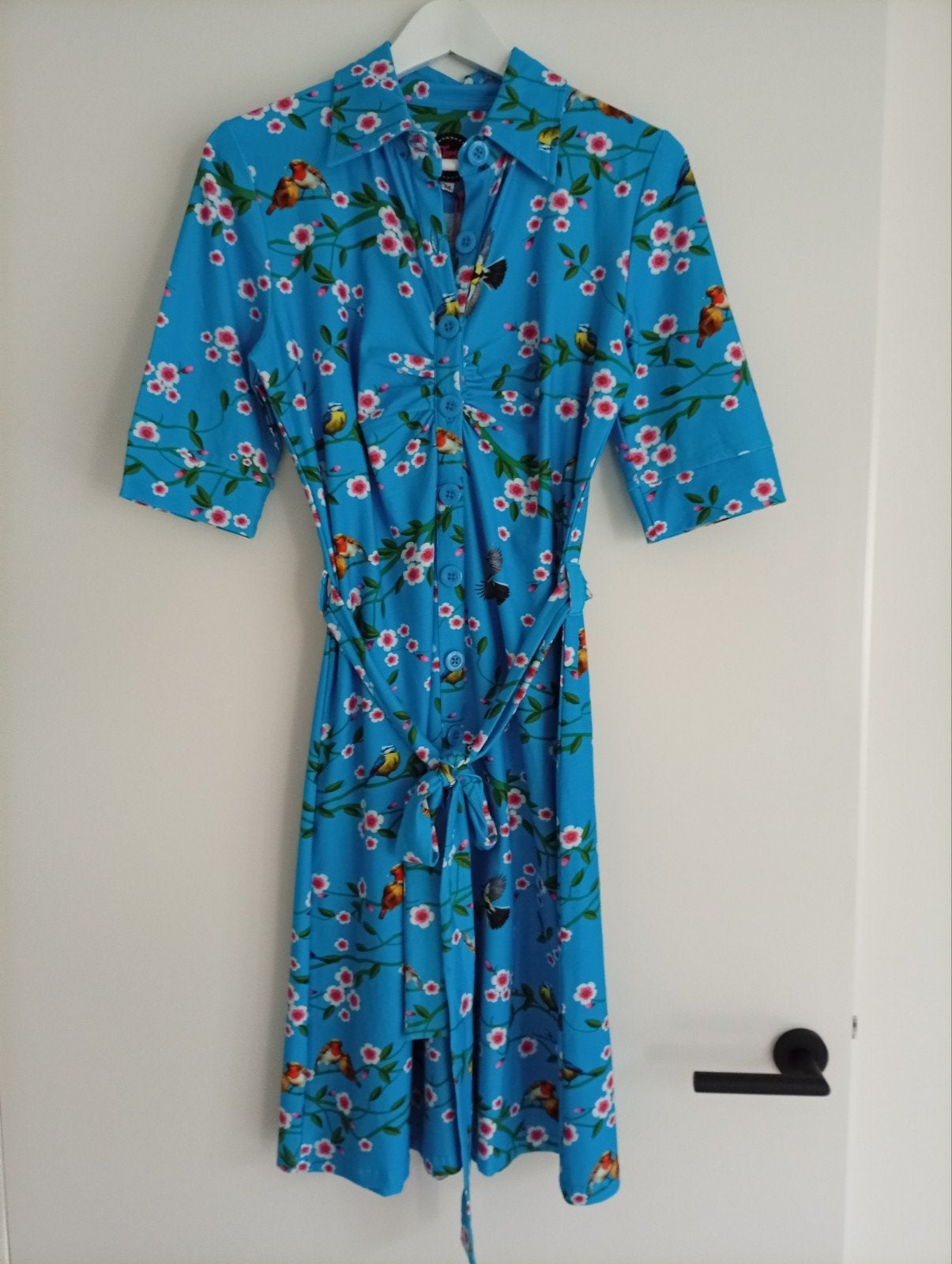 Tante Betsy jurk blauw maat M nieuw!, Maat 38/40 (M), Tante Betsy, Blauw, Nieuw