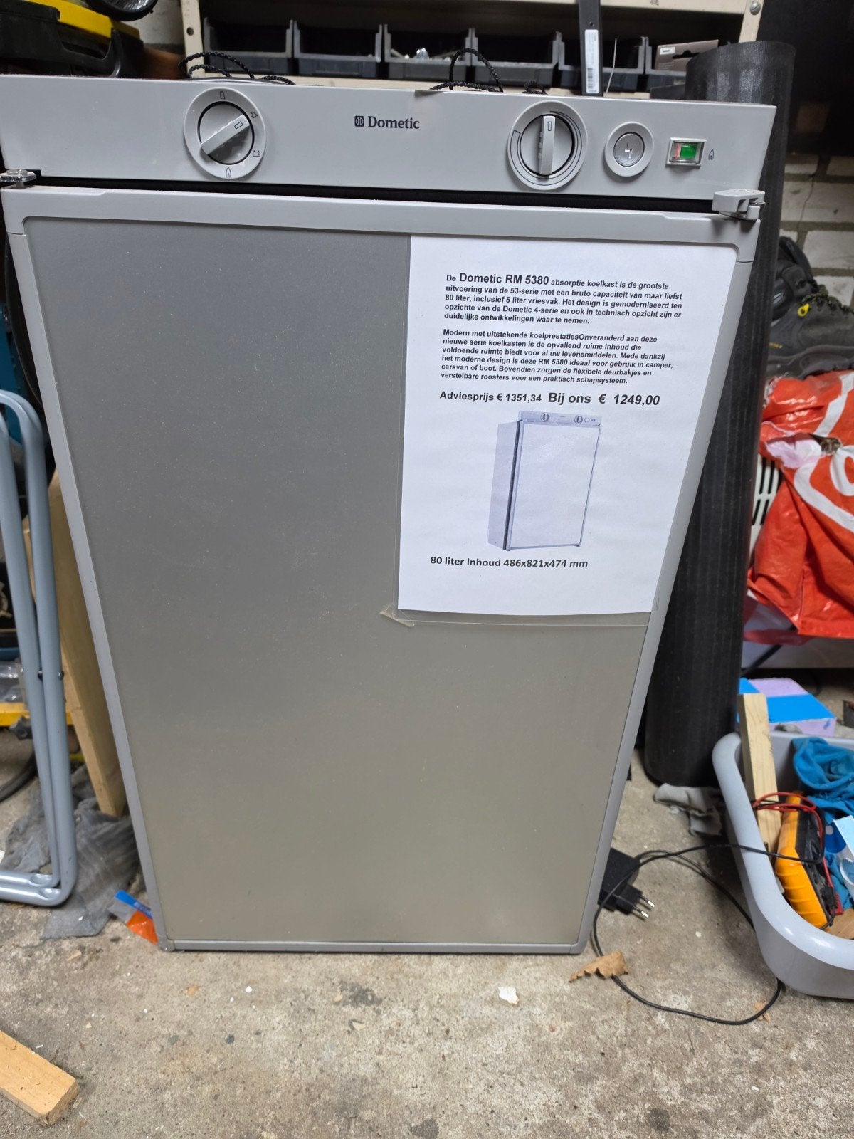 Dometic RM 5380 Koelkast - nieuwstaat, nooit gebruikt, Ophalen, Zo goed als nieuw