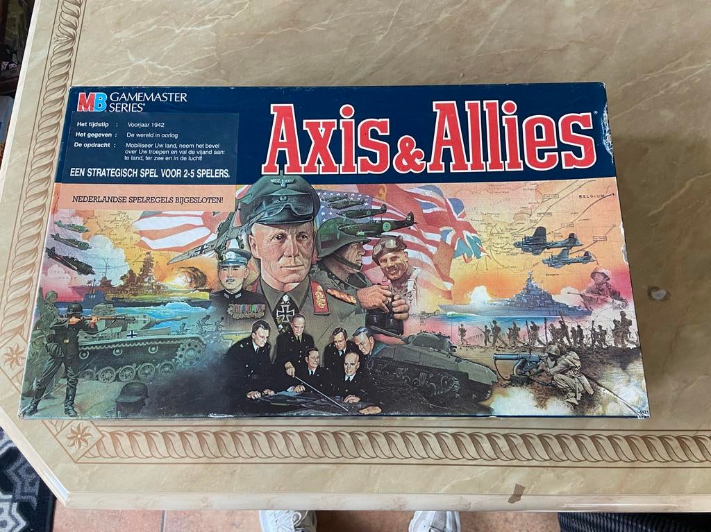Axis & Allies Bordspel - Strategisch WOII Spel, Hobby en Vrije tijd, Gezelschapsspellen | Bordspellen, Drie of vier spelers, Ophalen of Verzenden