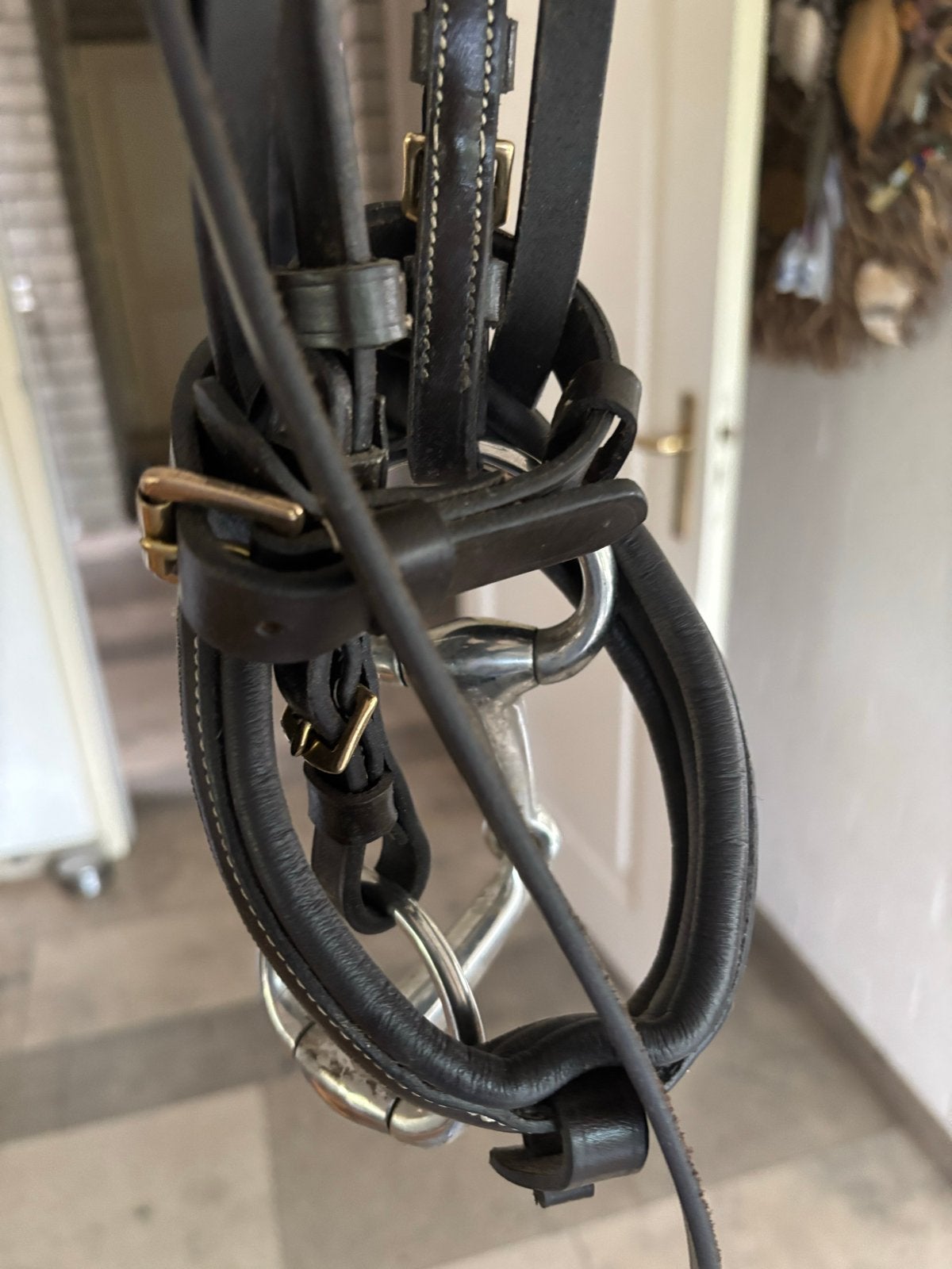 Pony hoofdstel nieuw donkerbruin leer, Dieren en Toebehoren, Paarden en Pony's | Hoofdstellen en Tuigage, Ophalen of Verzenden