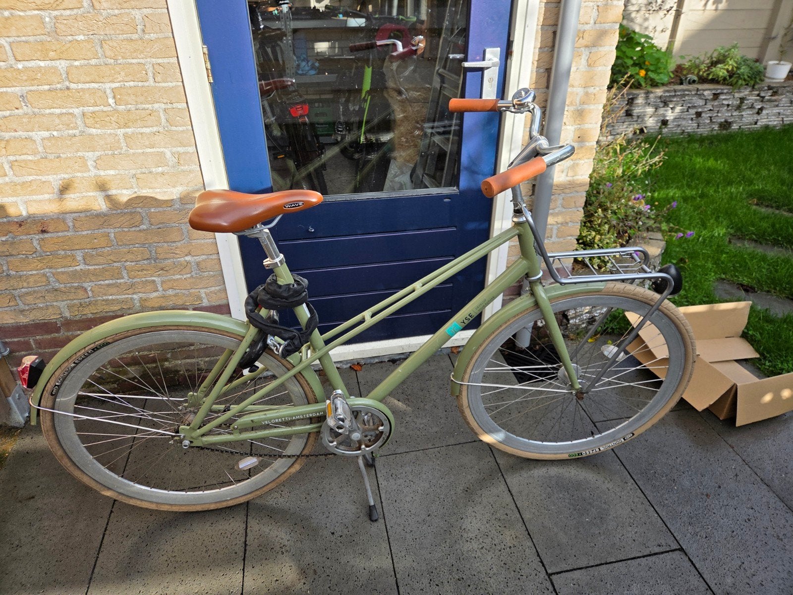 Veloretti fiets, framehoogte 56cm, groen, Fietsen en Brommers, Gebruikt, Versnellingen, 56 cm of meer, Ophalen