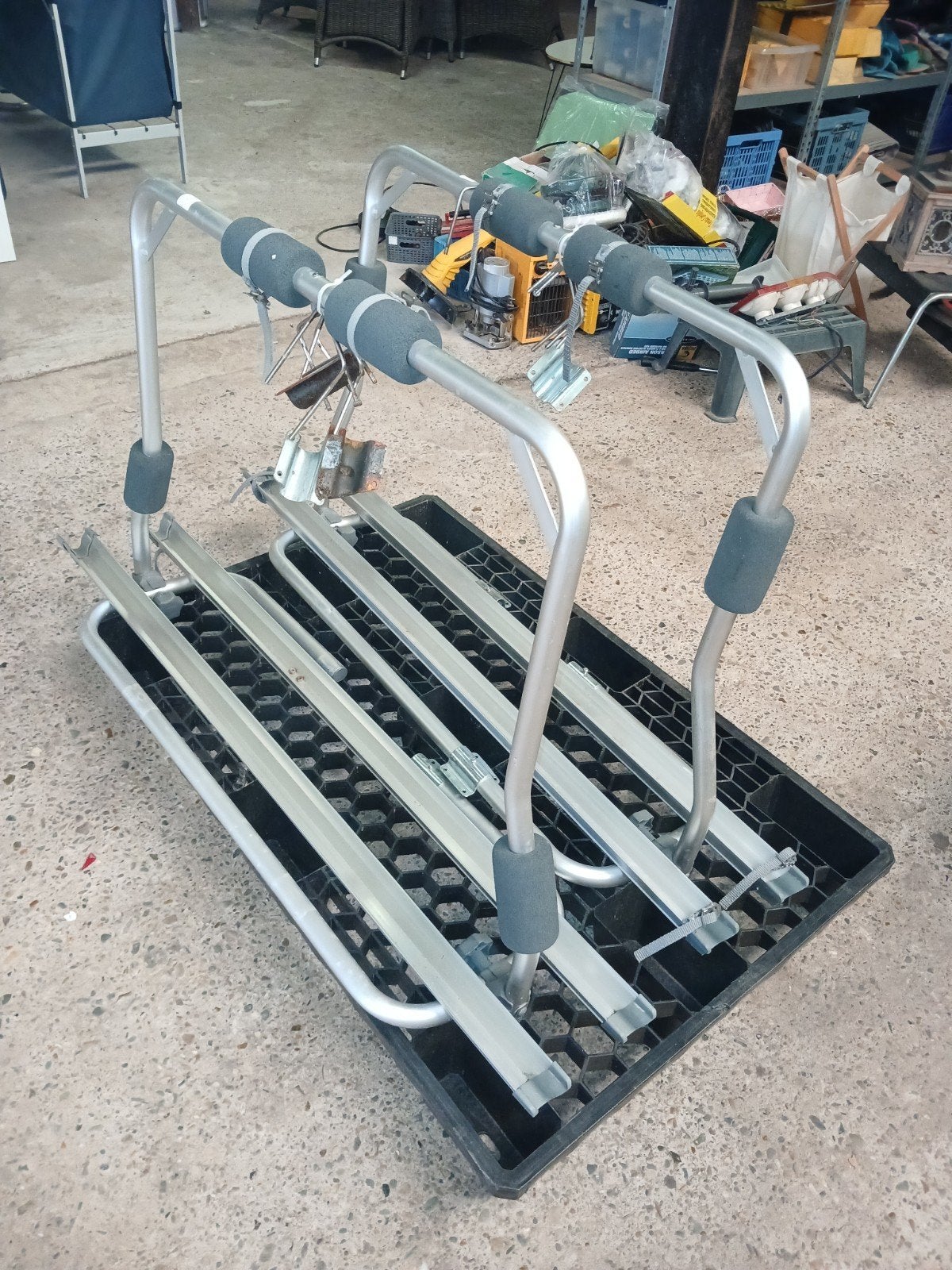 Fietsendrager voor op caravandissel - 2 fietsen, Ophalen, Gebruikt