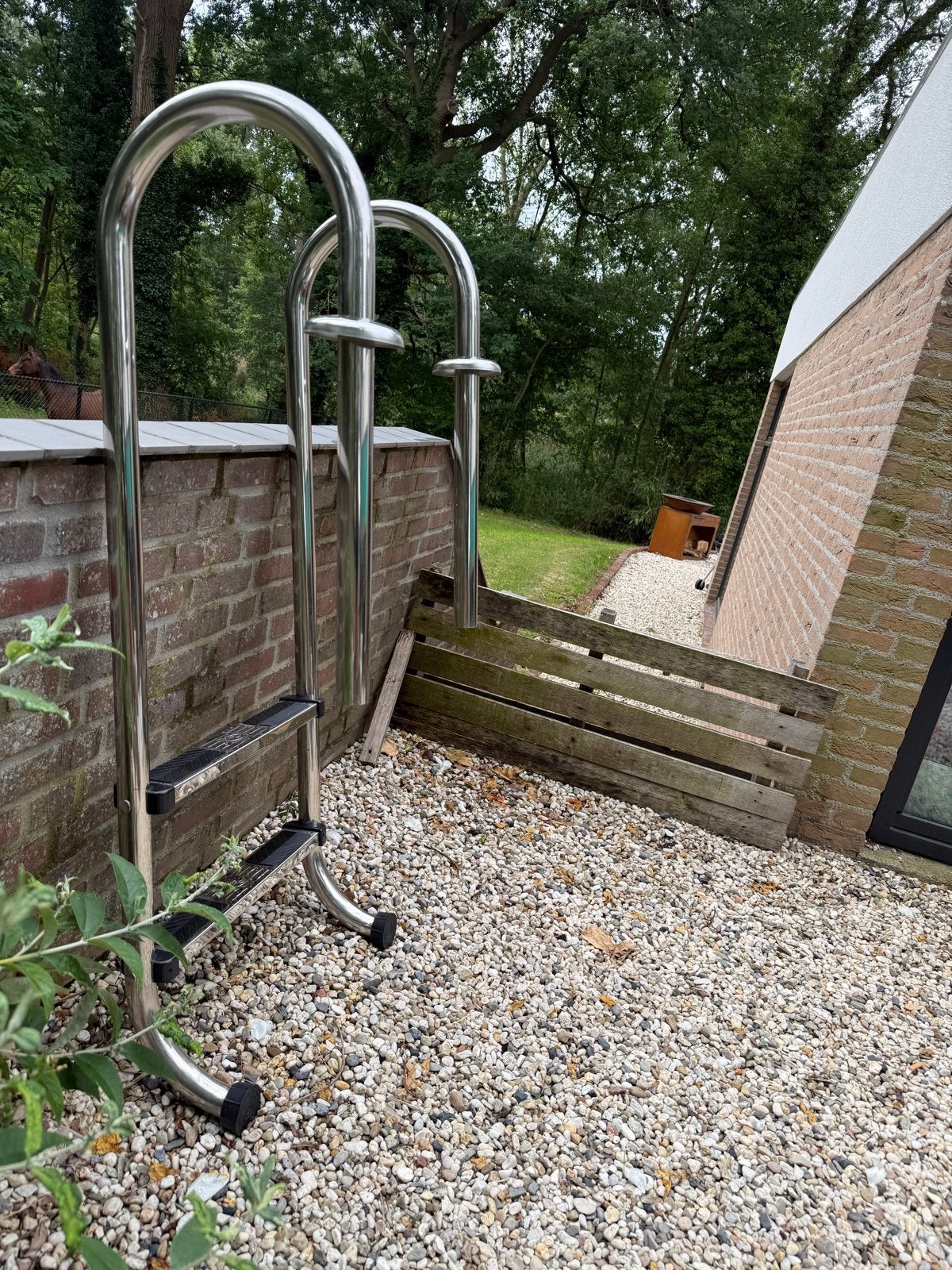 Zwembadtrap RVS - Zo goed als nieuw, Ophalen of Verzenden, Nieuw, Ladder
