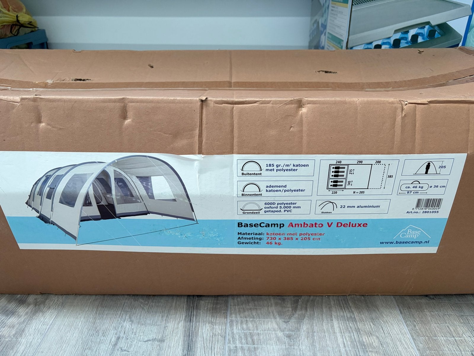 Basecamp Ambato V Deluxe - Zo goed als nieuw, Ophalen, Zo goed als nieuw, Tot en met 5