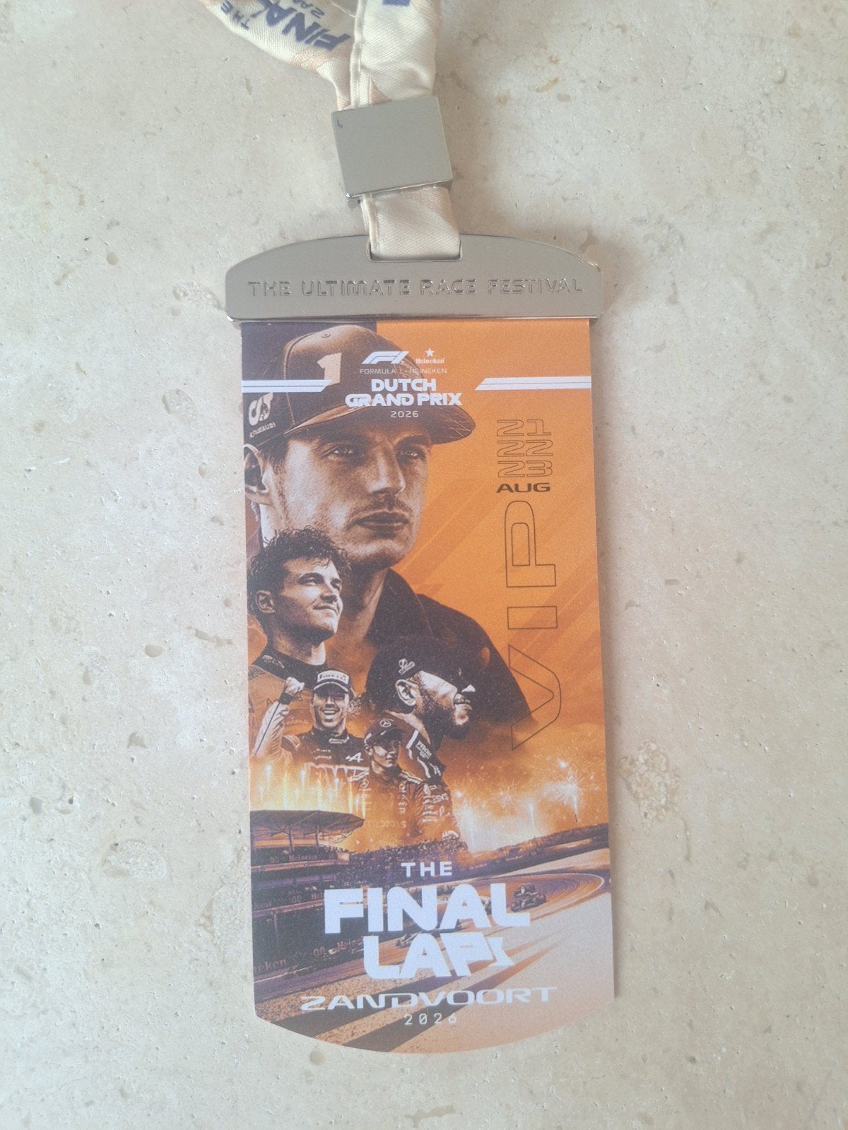 Dutch GP Formule 1 VIP kaartje, Eén persoon