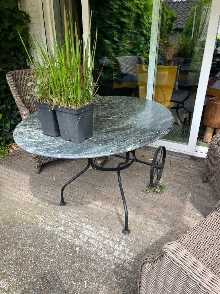 tuintafel, Tuin en Terras, Ophalen, Gebruikt, Ovaal, Overige materialen