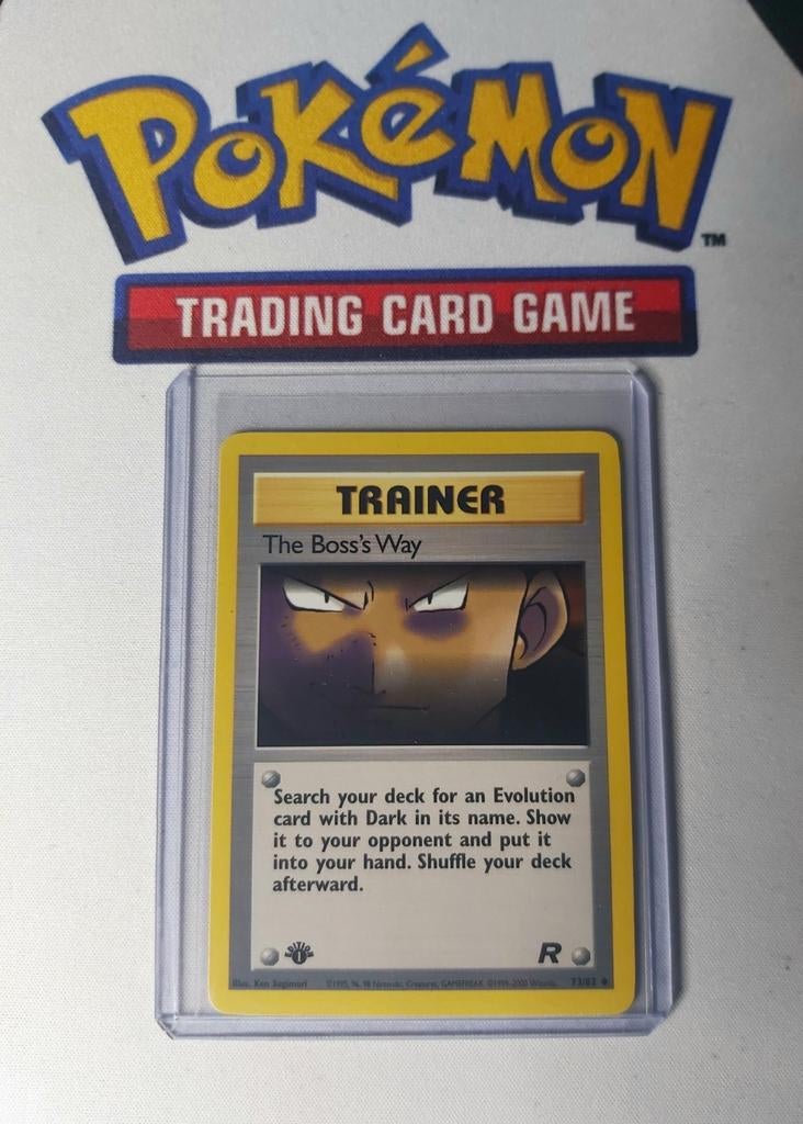 1st Edition The Boss's Way Trainer, Rocket Set 1999-2000, Ophalen of Verzenden, Zo goed als nieuw, Losse kaart